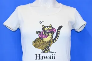 80s B Kliban Cat Hula Crazy Shirts t-shirt Womens Extra Small