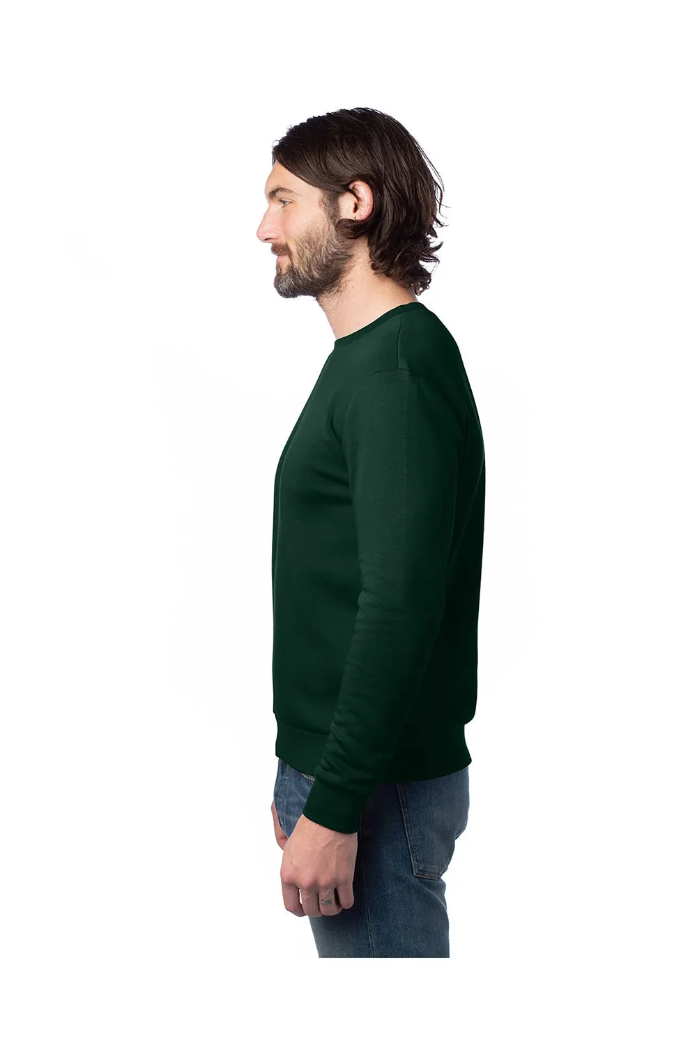 Alternative Mens Eco Cozy Fleece Crewneck Sweatshirt - Varisty Green