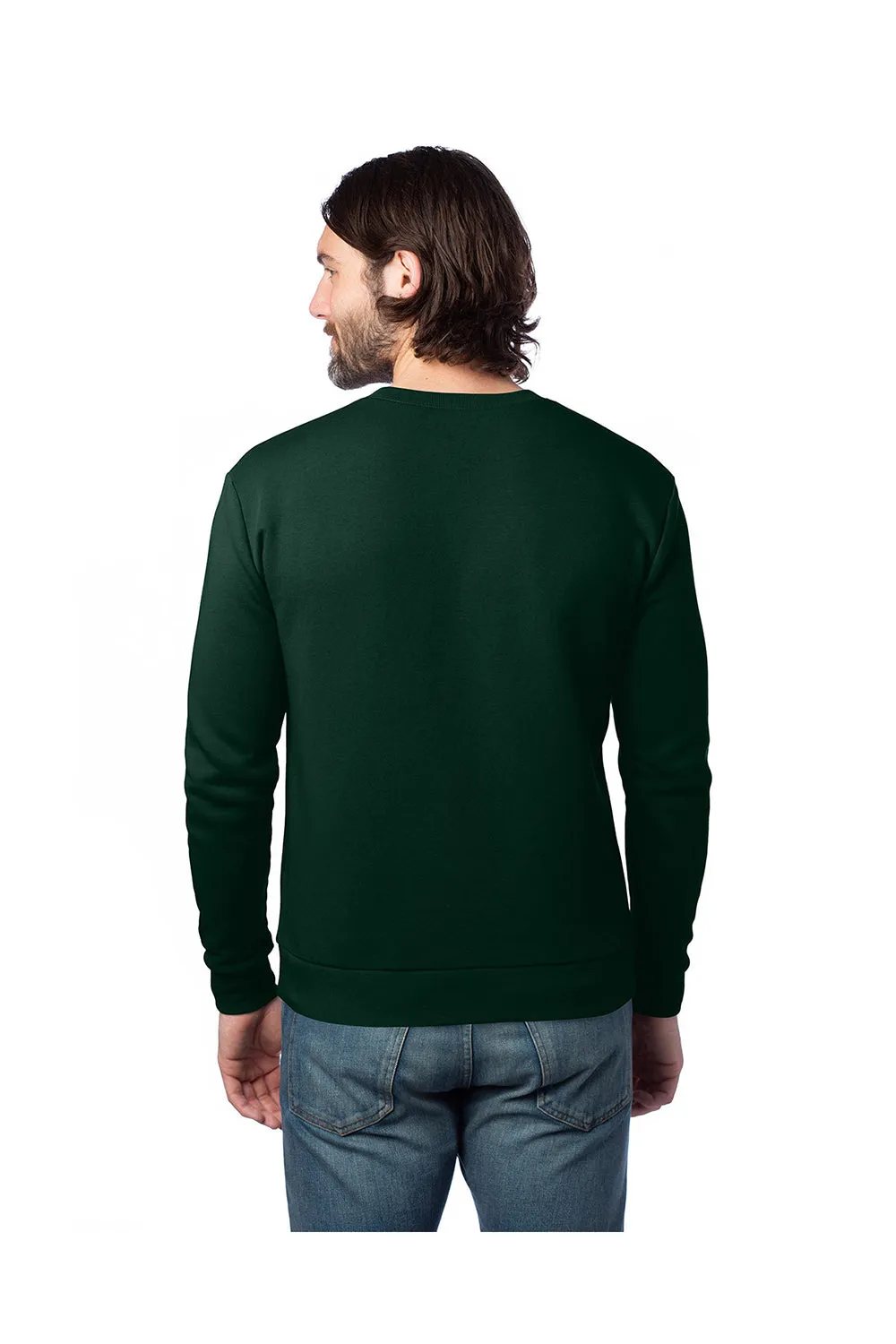 Alternative Mens Eco Cozy Fleece Crewneck Sweatshirt - Varisty Green