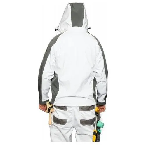 Axus Decor Painter's S-Tex Hoodie - White & Grey