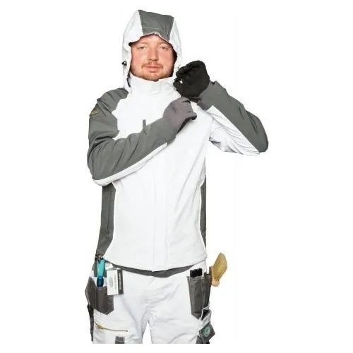 Axus Decor Painter's S-Tex Hoodie - White & Grey