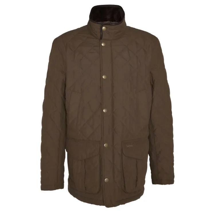 Barbour Lydford Tattersall Quilted Jacket - Dark Sand