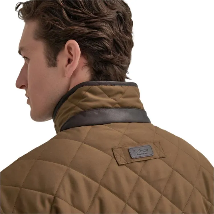 Barbour Lydford Tattersall Quilted Jacket - Dark Sand