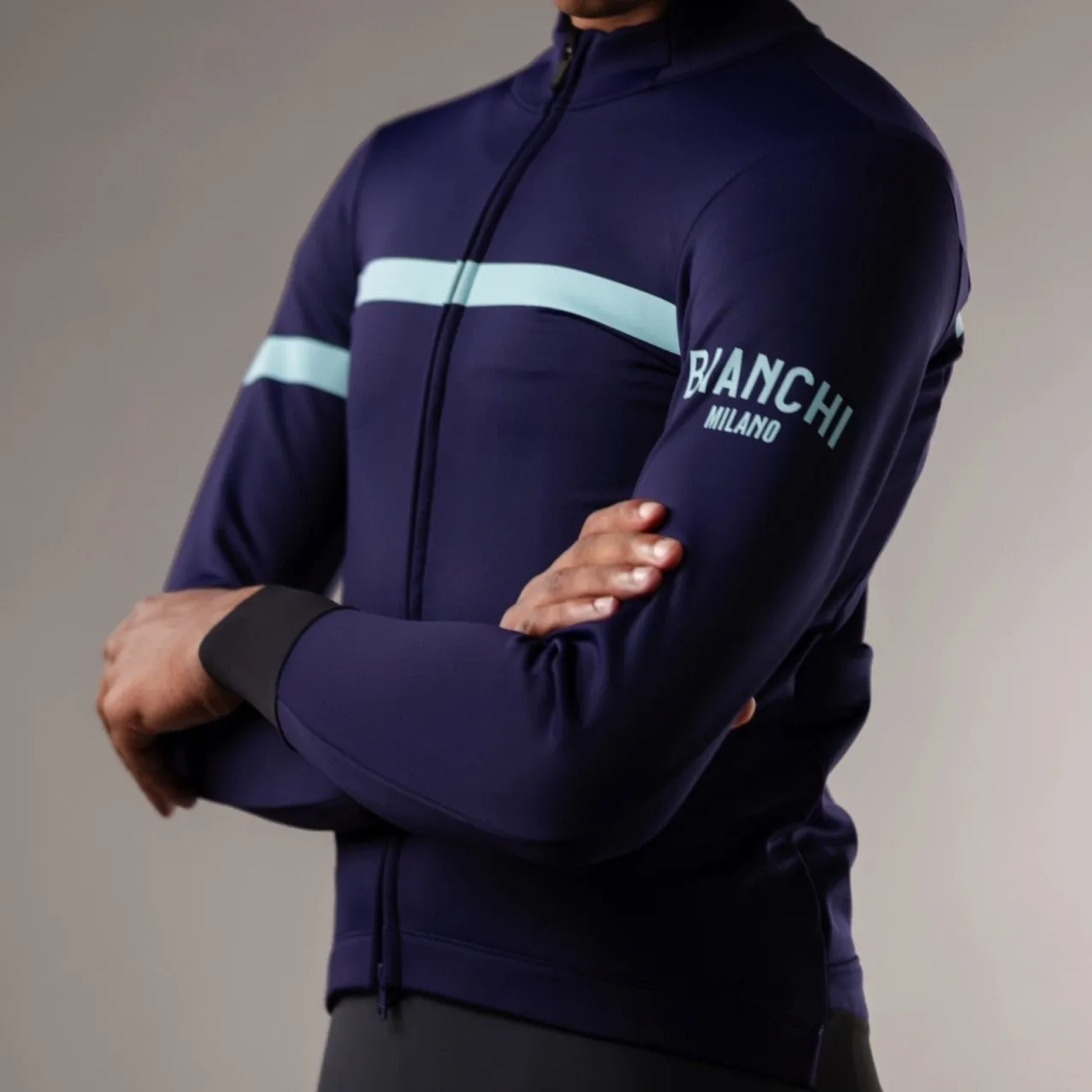 Bianchi Tech Gravel Thermo Men's Jacket - Blue Celeste