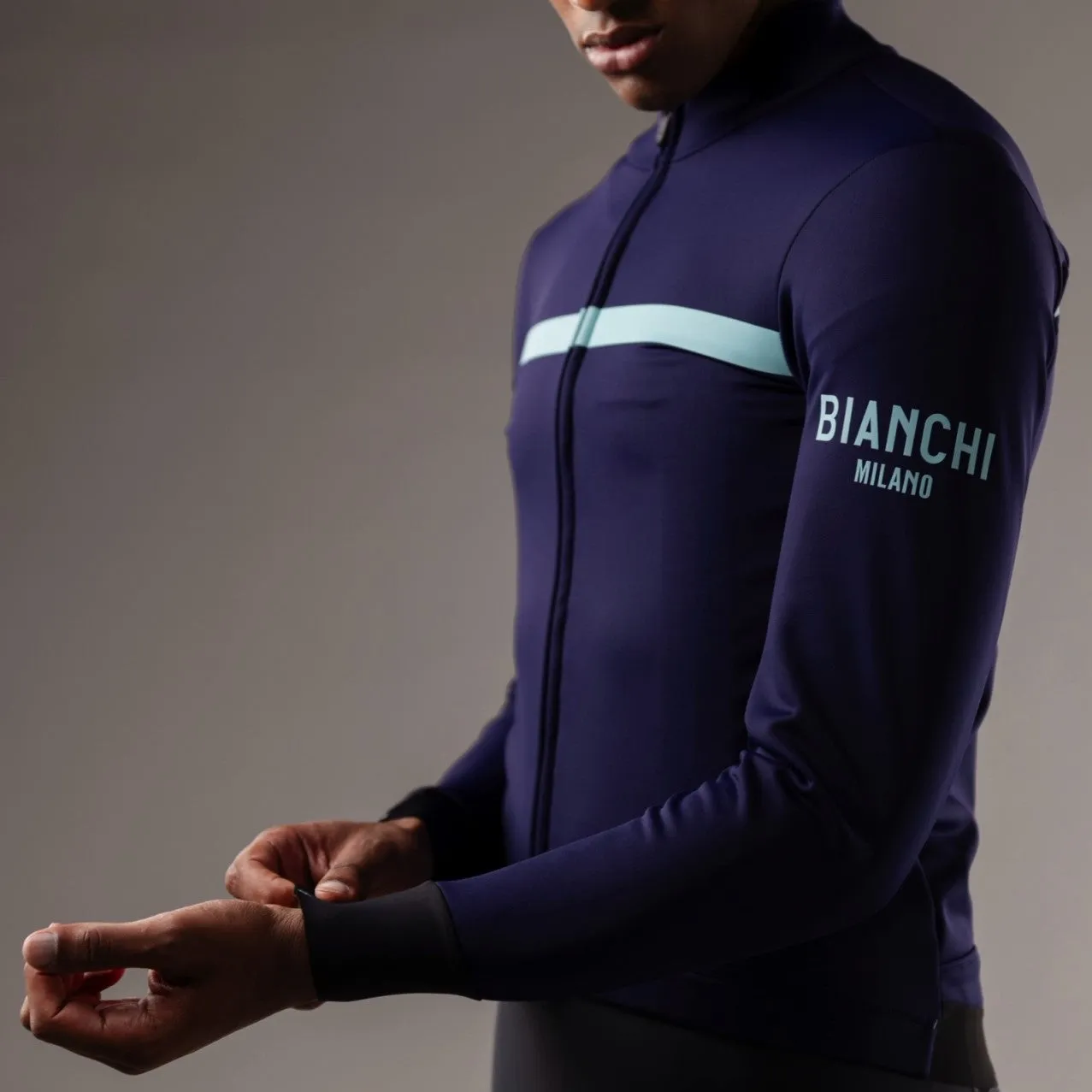 Bianchi Tech Gravel Thermo Men's Jacket - Blue Celeste