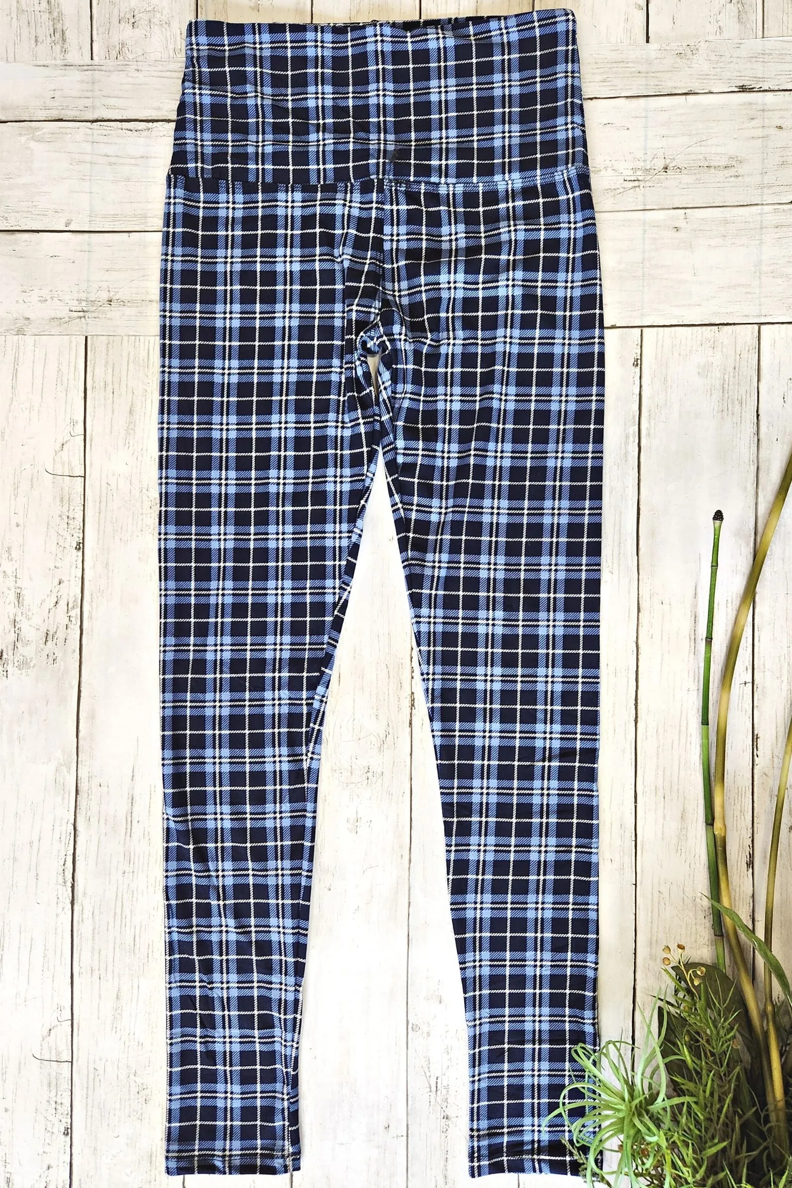 Blue Jay Plaid Legging