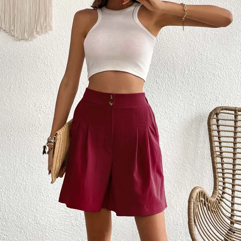 Casual Solid Colour Shorts