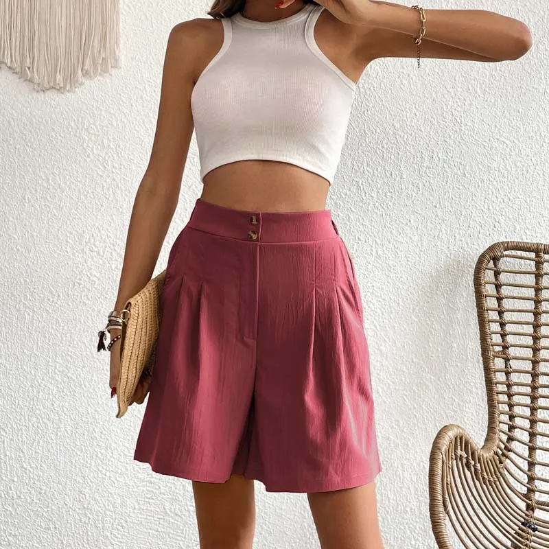 Casual Solid Colour Shorts