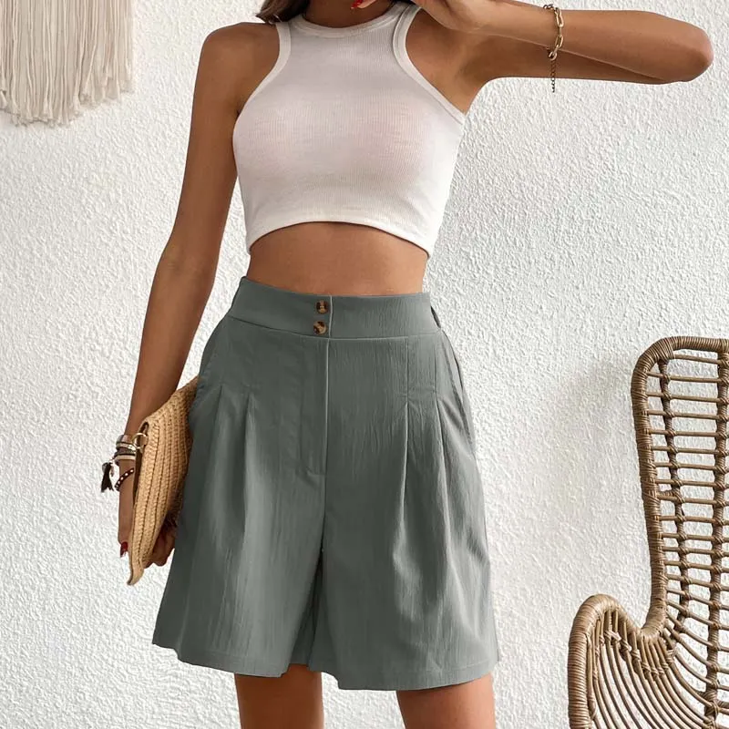 Casual Solid Colour Shorts