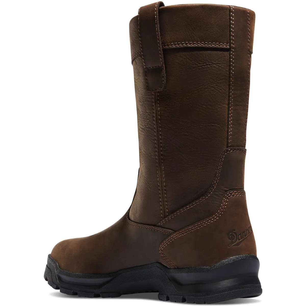 Danner Men`s Boots #12455 | Crafter Wellington 11" Brown Composite Toe (NMT) | Oil & Slip Resistant Boots | Electrical Hazard Boot LeathPlush Dual Density Footbed with Airthotic® Heel Clip,er