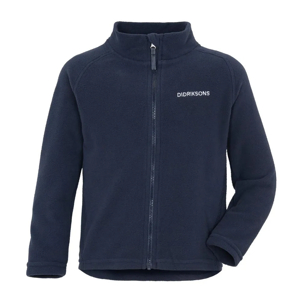 Didriksons Monte 10 Kids Skiing Fleece Jacket - Navy