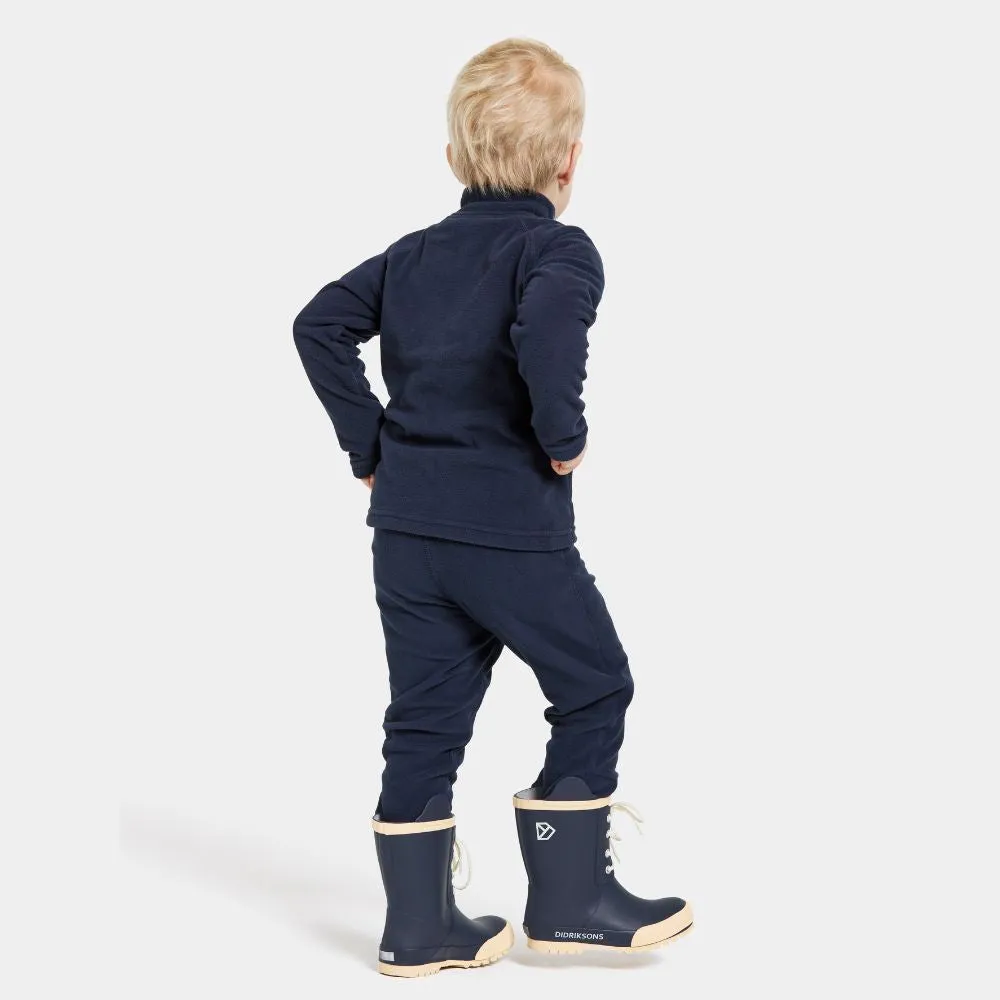 Didriksons Monte 10 Kids Skiing Fleece Jacket - Navy