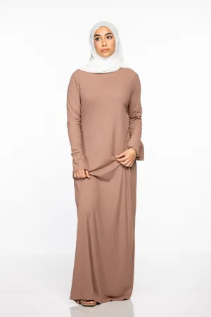 Elina Premium Ribbed Maxi - Mauve