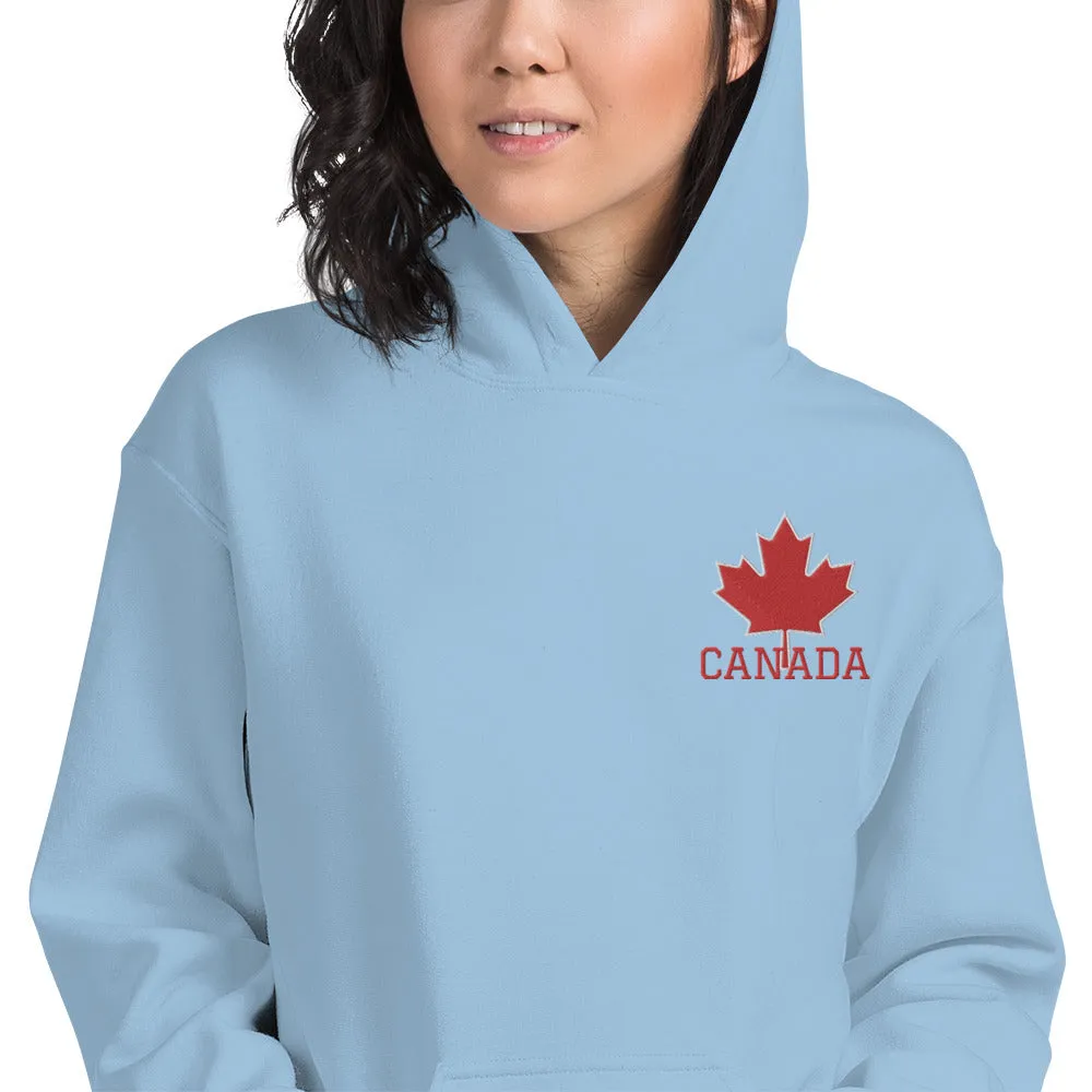 Embroidered CANADA And Maple Leaf Soft, Smooth, And Stylish Heavy Blend Unisex Hoodie