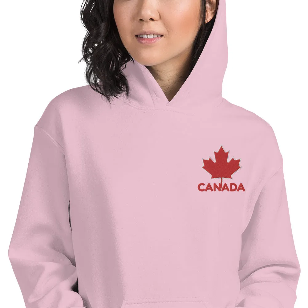 Embroidered CANADA And Maple Leaf Soft, Smooth, And Stylish Heavy Blend Unisex Hoodie