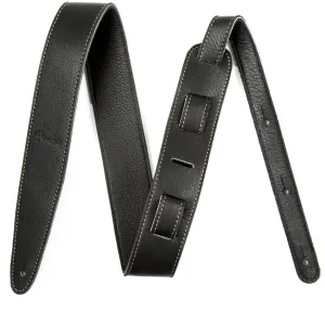 Fender Artisan Crafted Black Leather Strap 2"