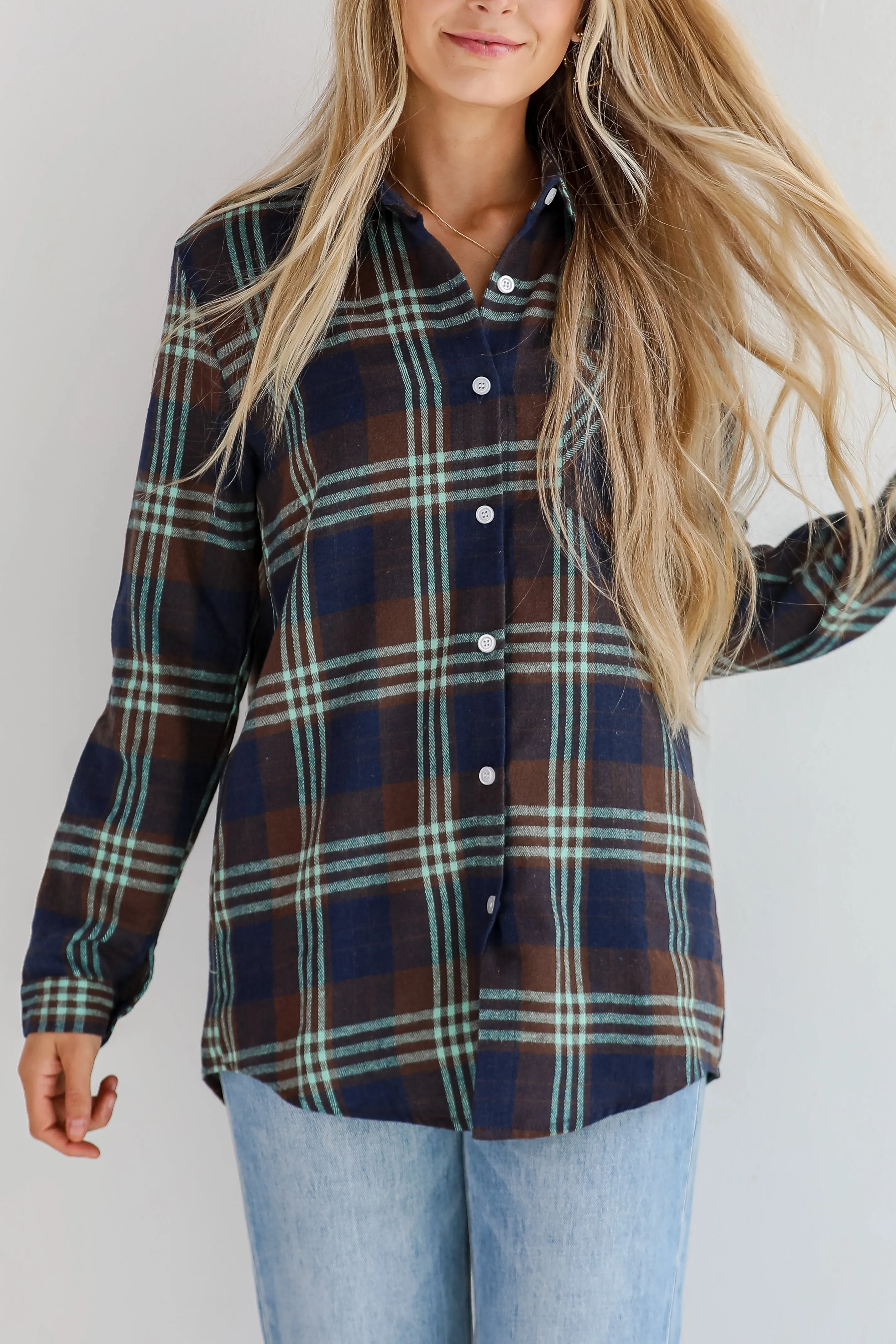 FINAL SALE - Perfectly Classic Navy Plaid Flannel