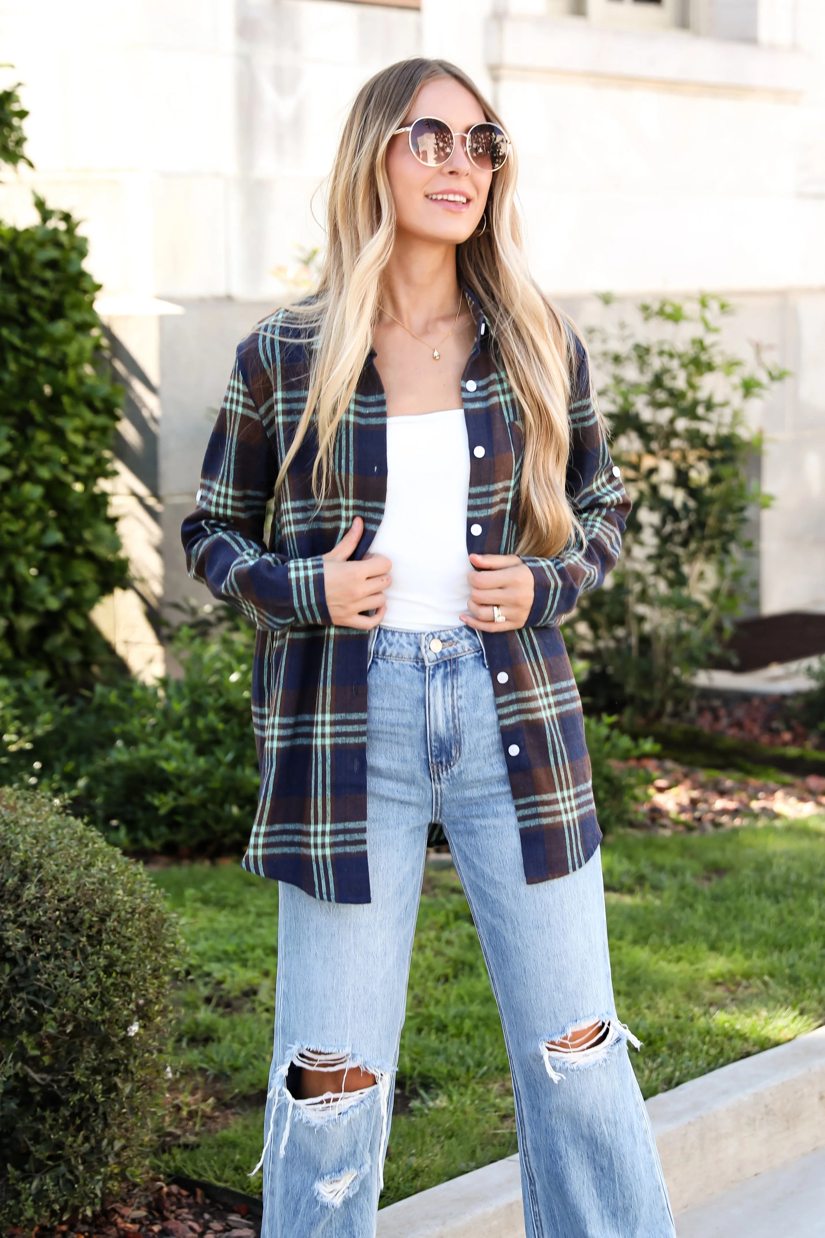 FINAL SALE - Perfectly Classic Navy Plaid Flannel