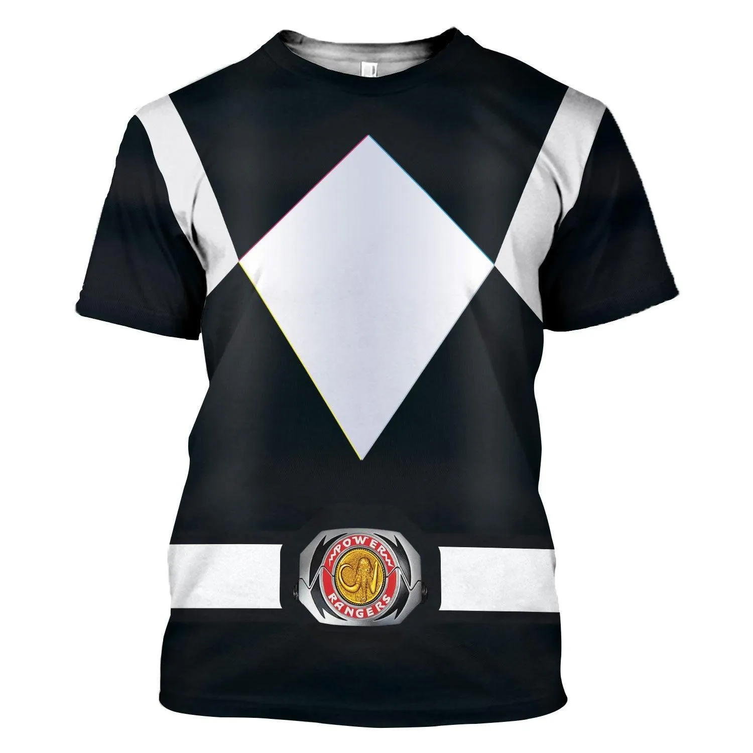 Gearhomie Unisex Tracksuit Hoodies Black Power Ranger 3D Costumes