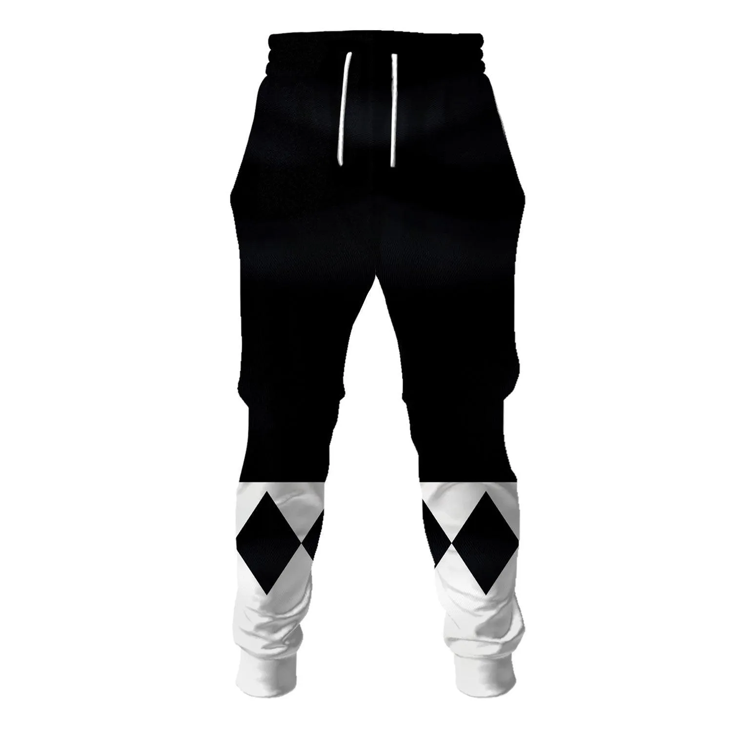 Gearhomie Unisex Tracksuit Hoodies Black Power Ranger 3D Costumes