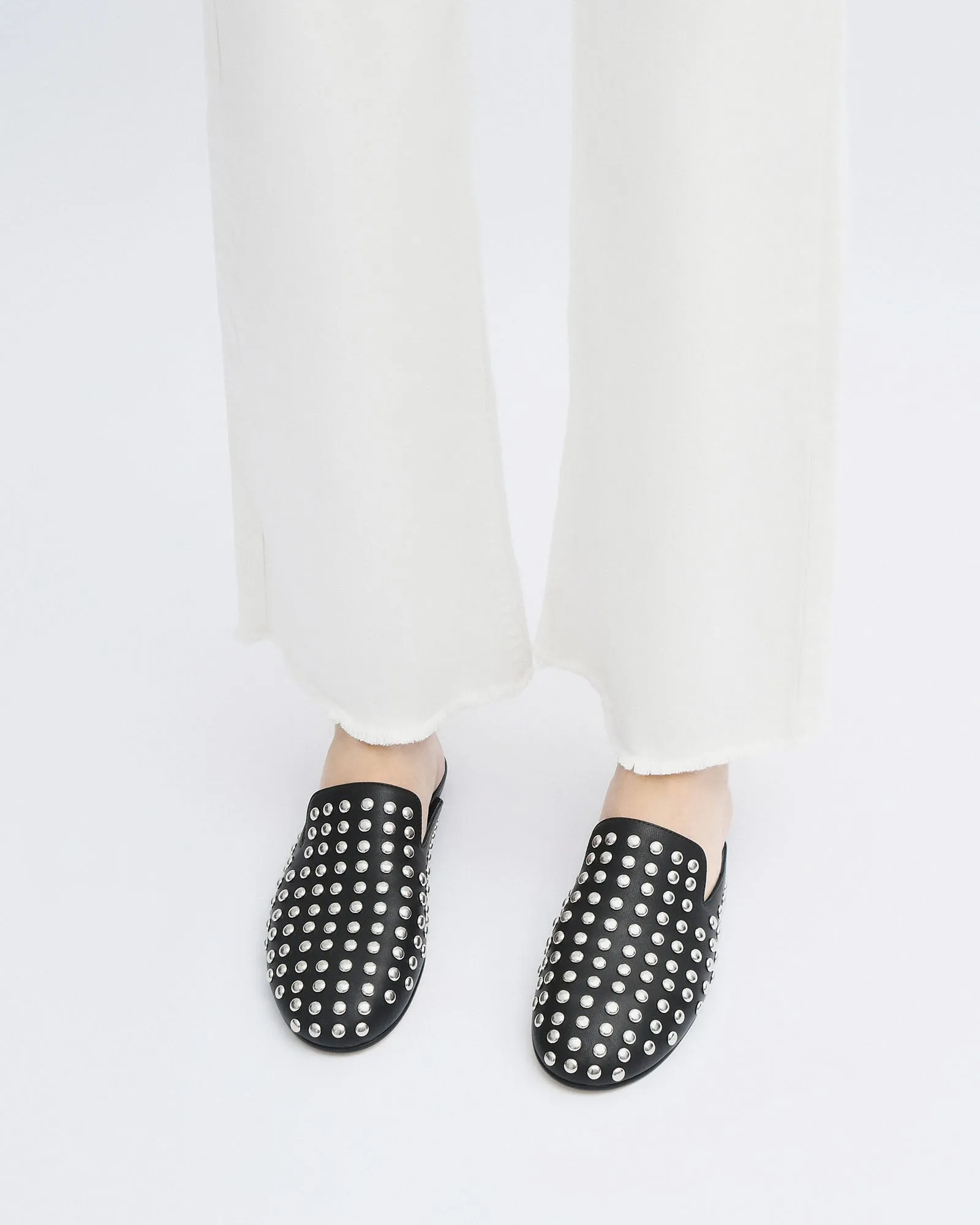 GRACIE CASUAL FLATS BLACK LEATHER