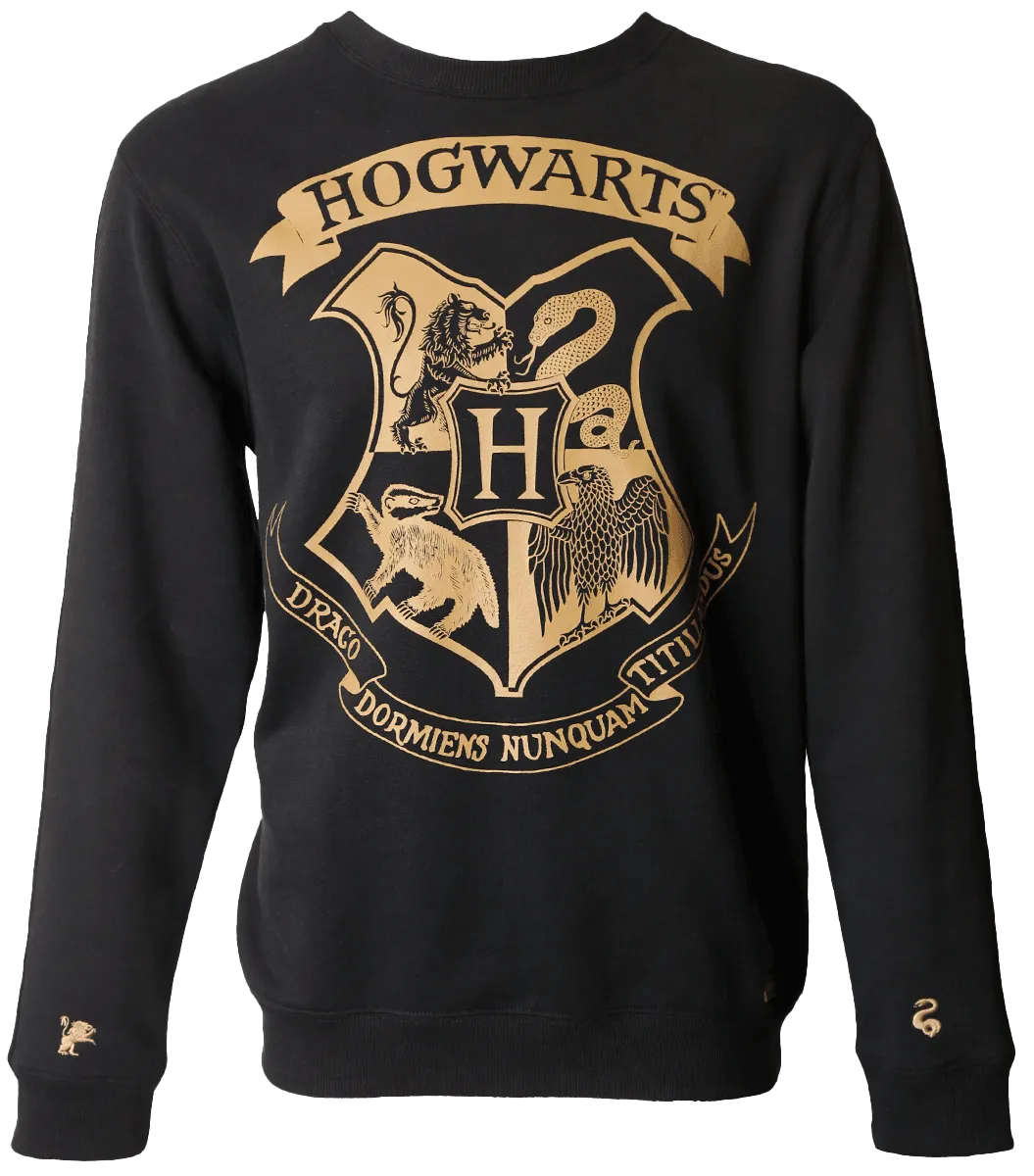 Hogwarts Striped Sleeve Sweatshirt