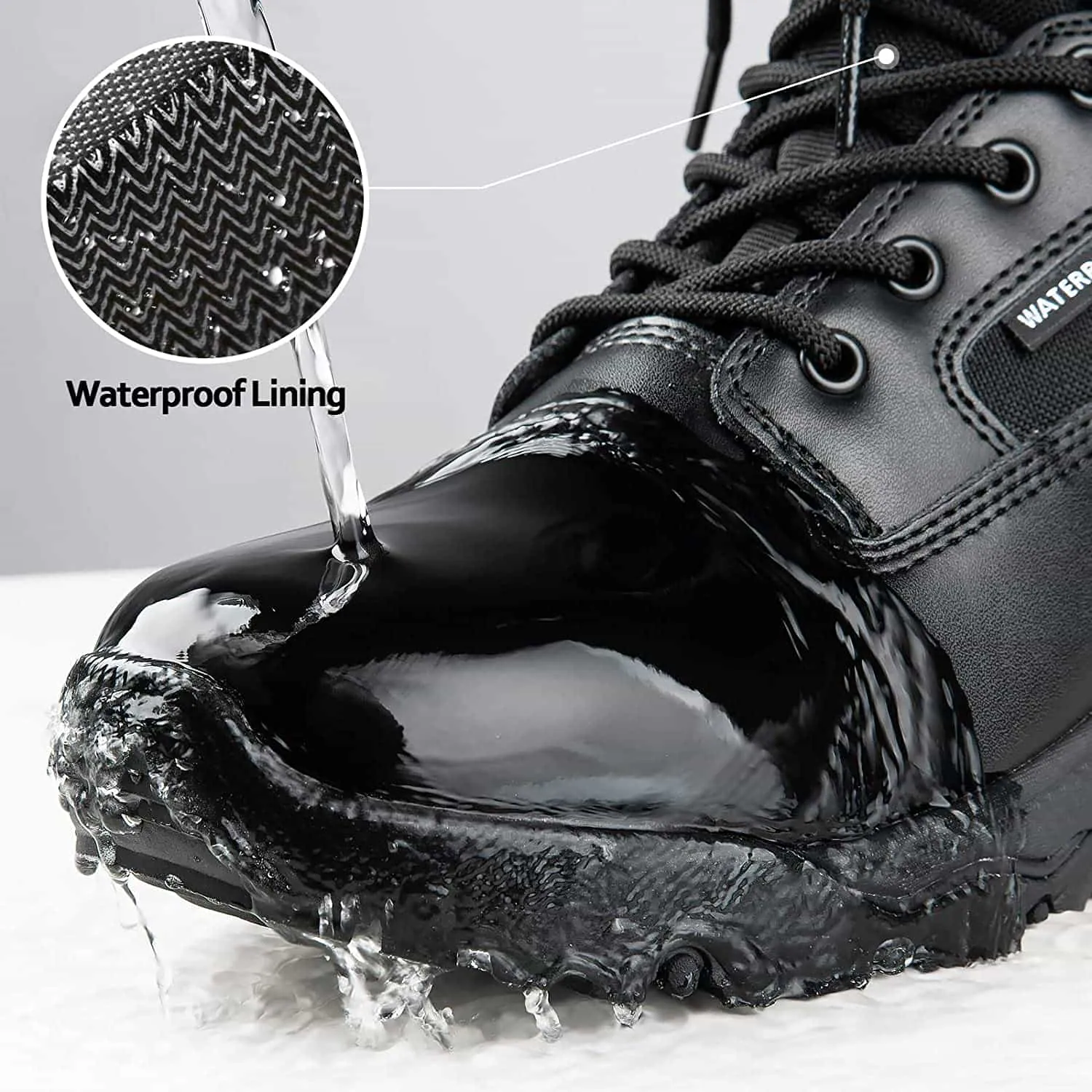 HOPPER 8" Men’s Military Waterproof Tactical Boots