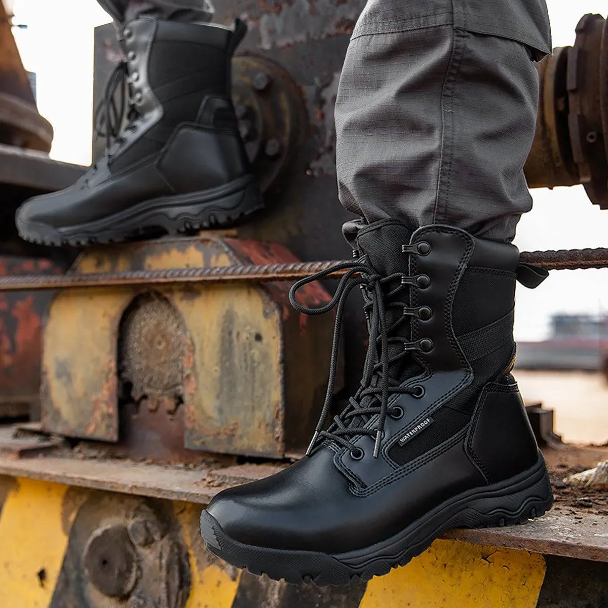 HOPPER 8" Men’s Military Waterproof Tactical Boots