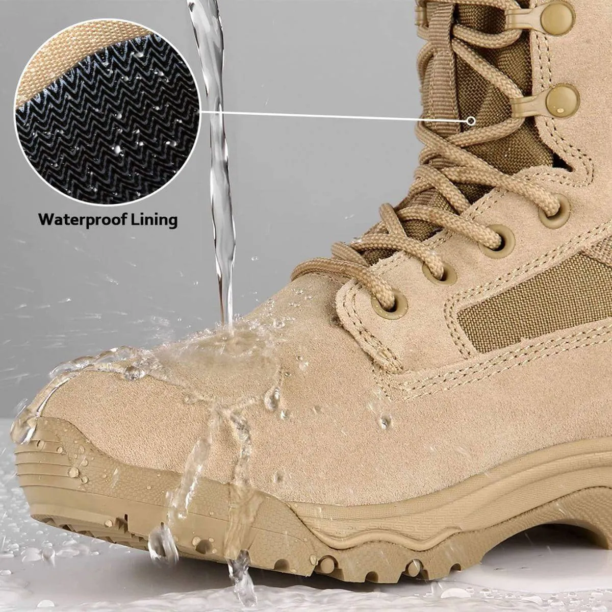 HOPPER 8" Men’s Military Waterproof Tactical Boots