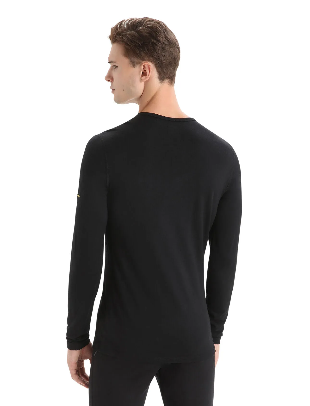 Icebreaker Mens 200 Oasis LS Crewe Ski Stripes