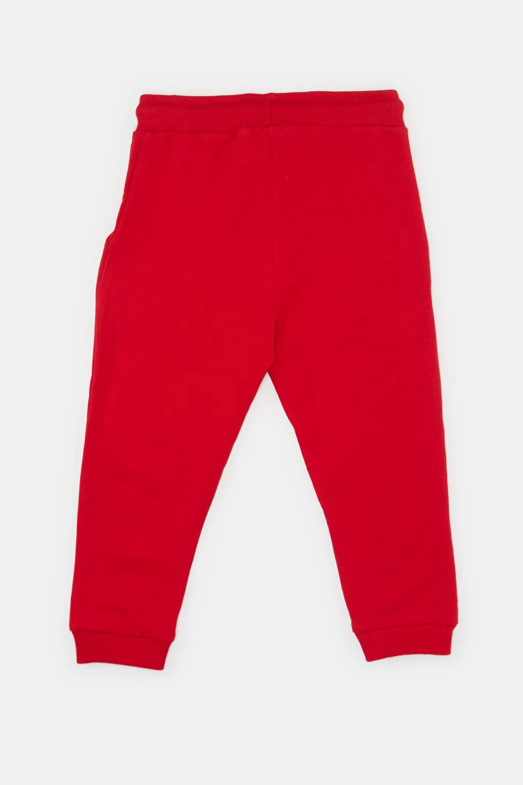 Infant Boys Red Mickey Mouse Jogger Pants