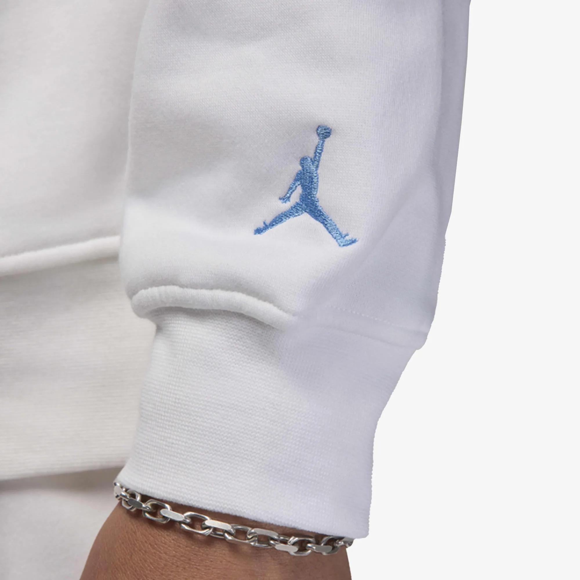 JORDAN | FLEECE CREW-NECK SWEATSHIRT { WHITE