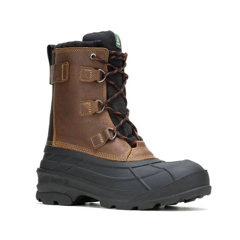 KAMIK ALBORG PLUS WATERPROOF INSULATED LEATHER BOOT BROWN - MENS