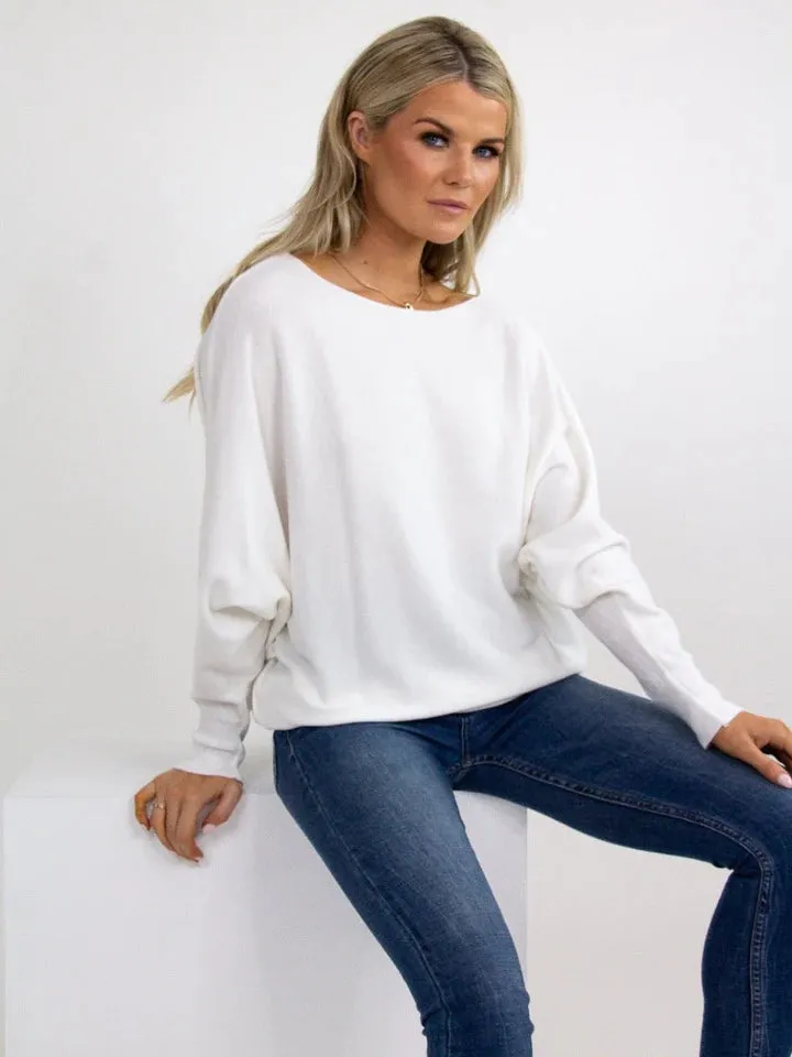 Kate And Pippa Milano Cashmere feel batwing Knit. All Colours