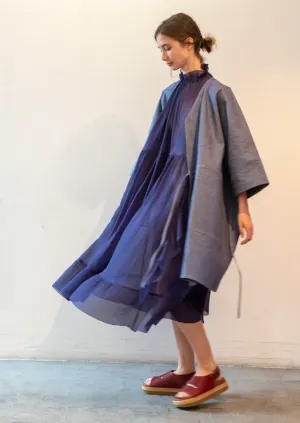 Kimono Wrap Coat, Woven Cascade