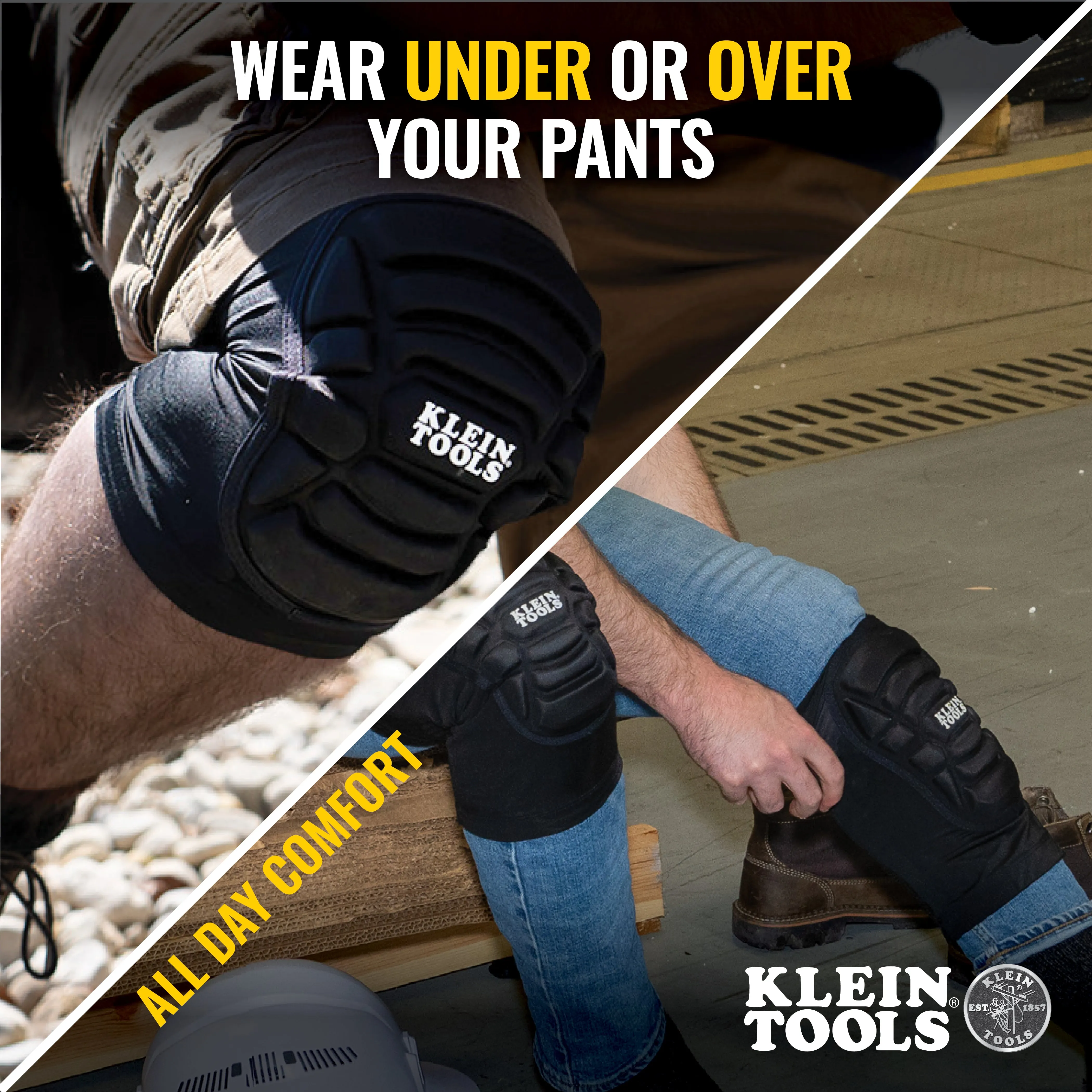 Knee Pad - Klein Tools Lightweight Knee Pad Sleeves, M/L, 60492