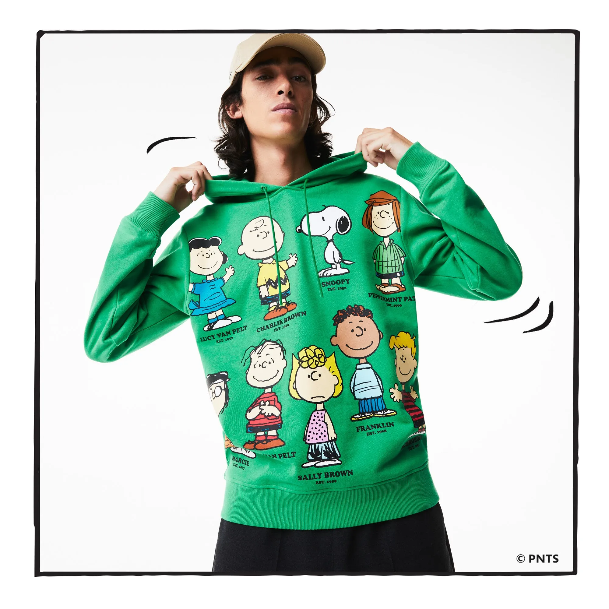 Lacoste x Peanuts Men's Hooded Organic Cotton Sweatshirt