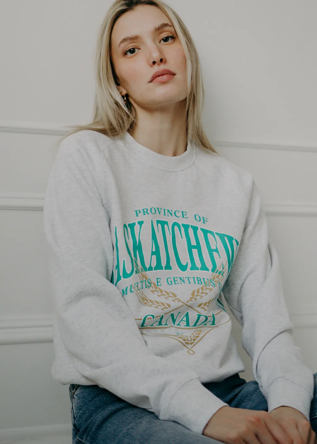 Lost & Found Crewneck | White Heather | Unisex