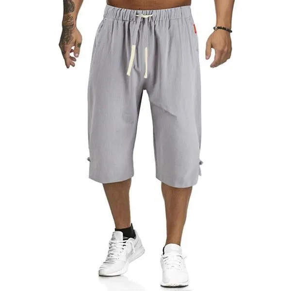 Men's Casual Drawstring Shorts 93845643M