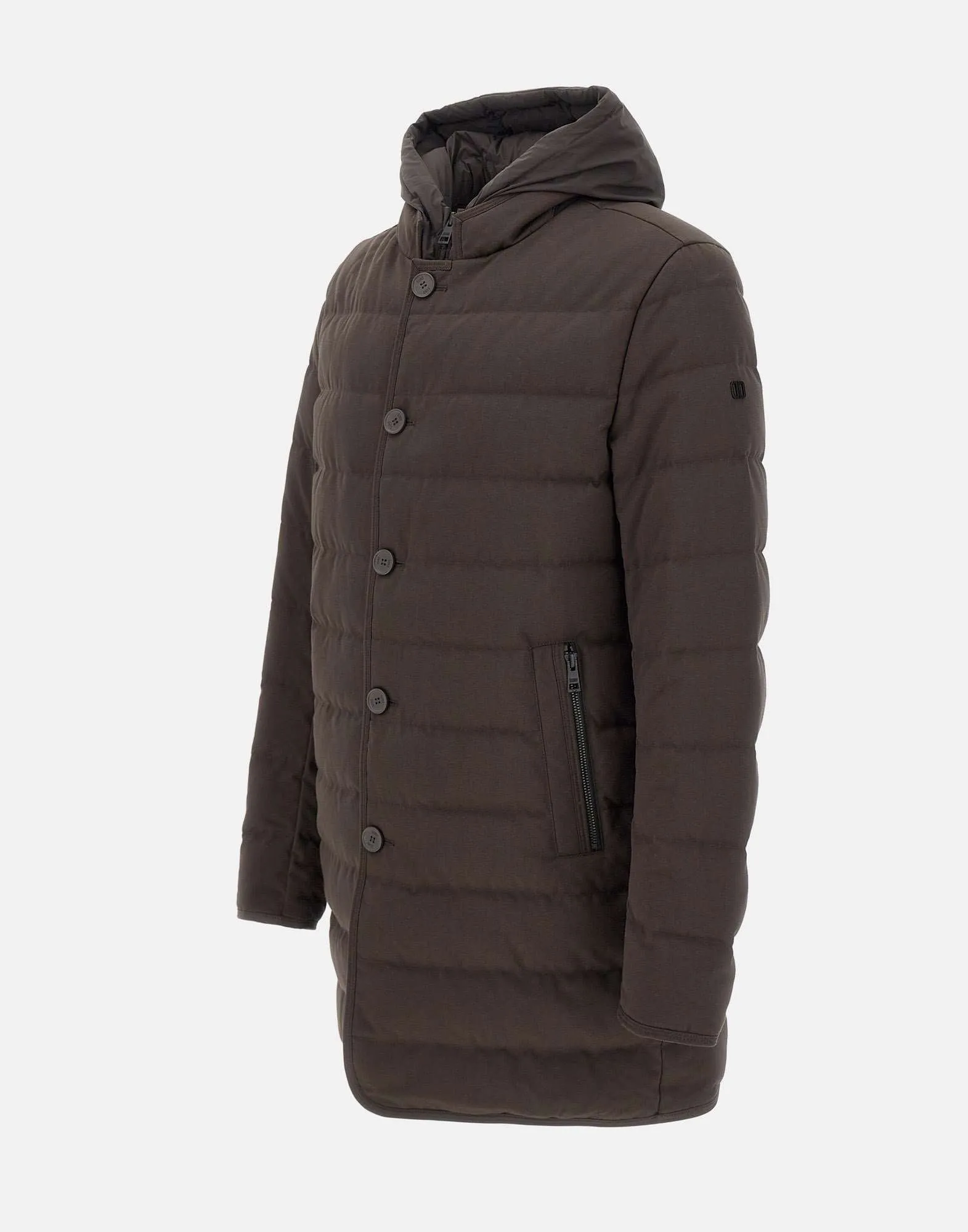 Men's Dark Brown Down Jacket