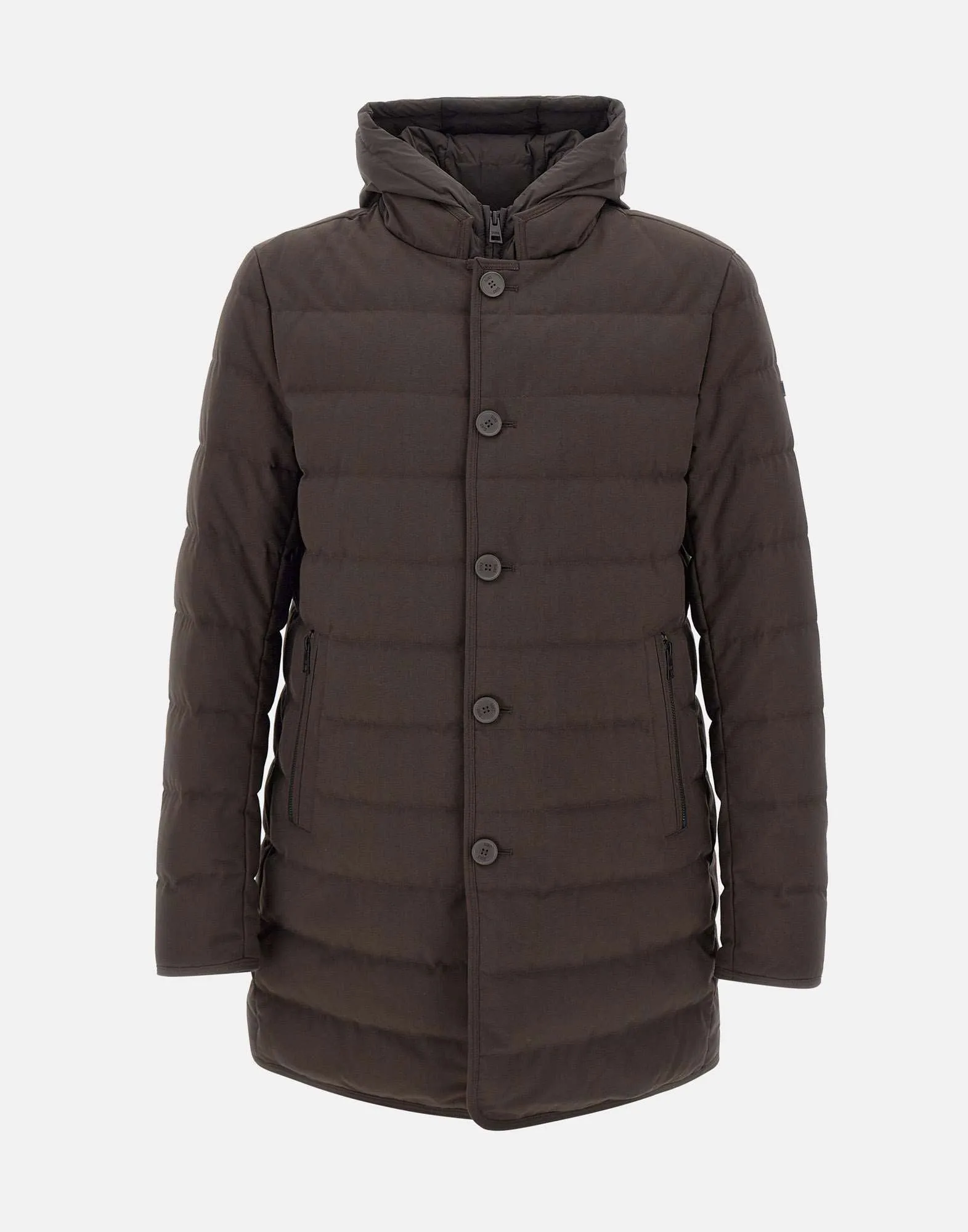 Men's Dark Brown Down Jacket