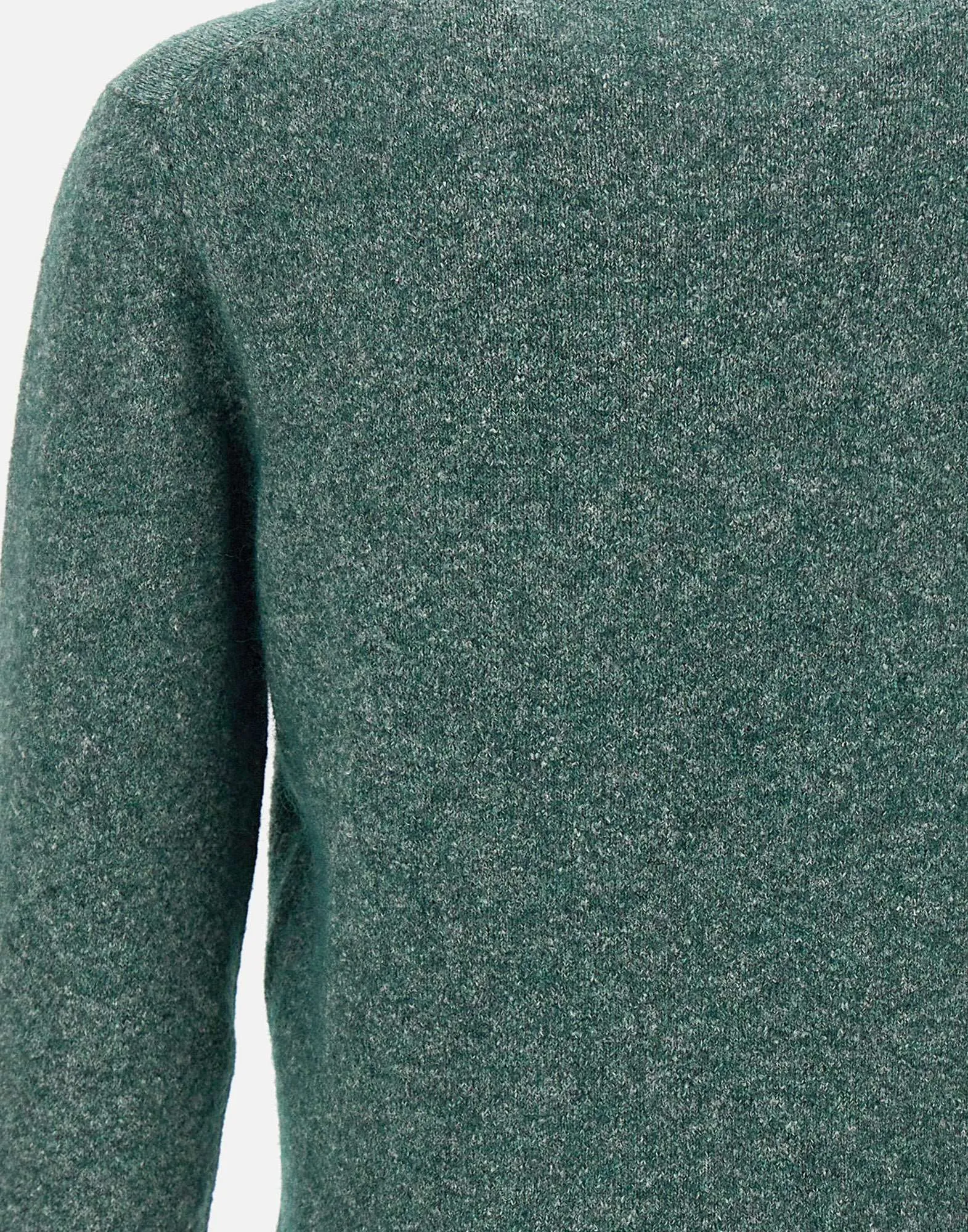 Men's Forest Green Wool Blend Sweater