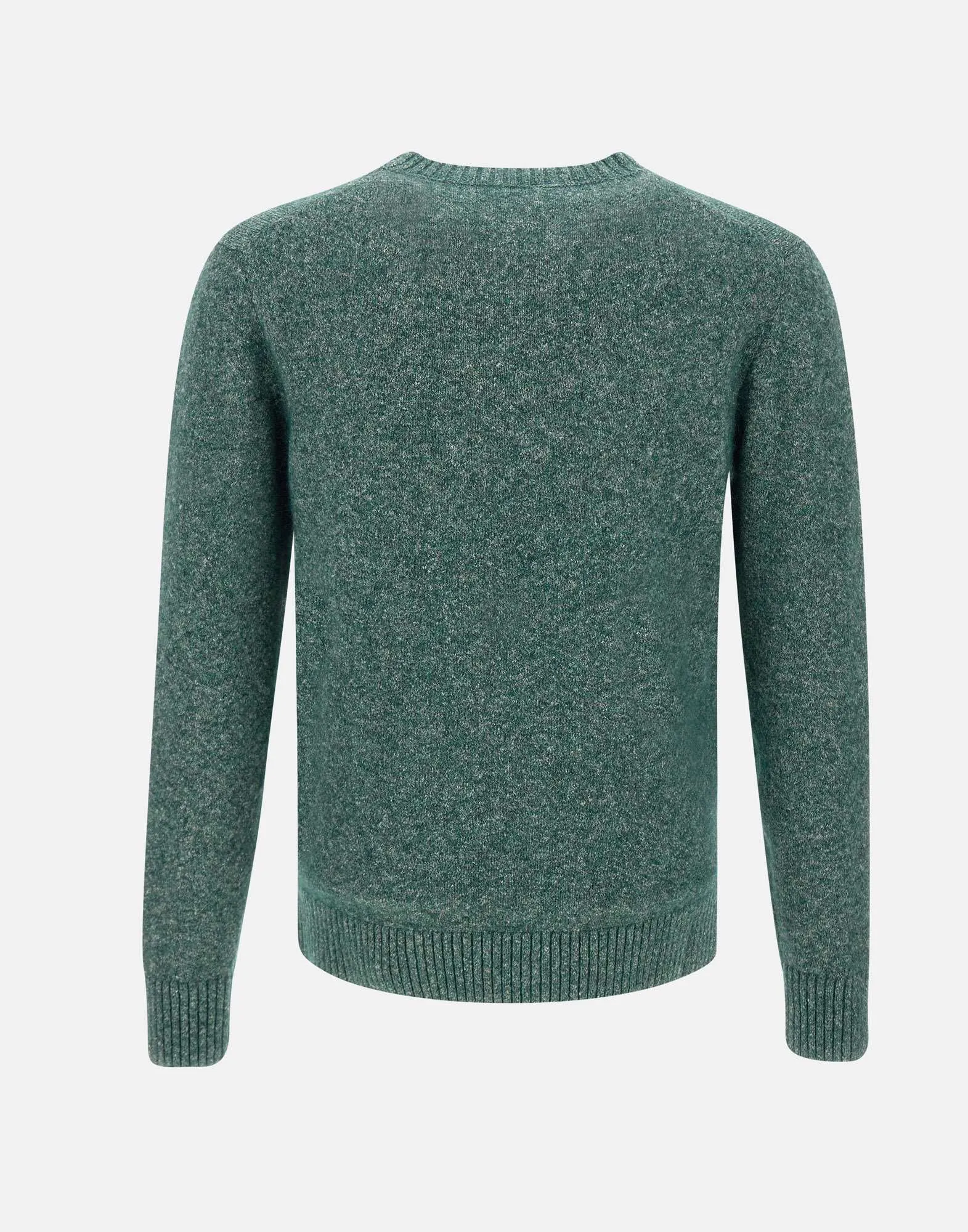 Men's Forest Green Wool Blend Sweater