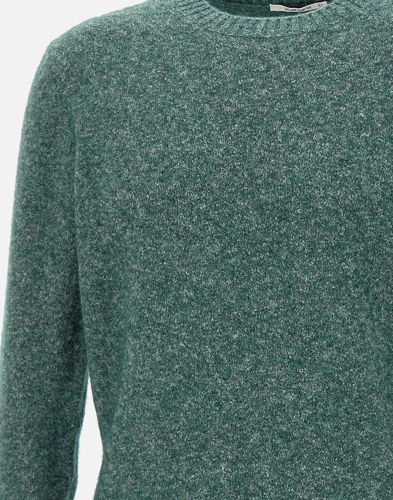 Men's Forest Green Wool Blend Sweater