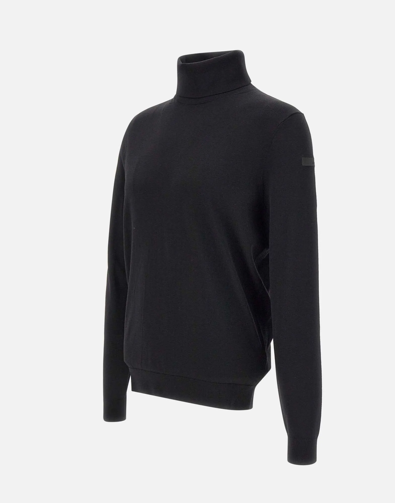 Men's Lightweight Black Turtleneck Sweater