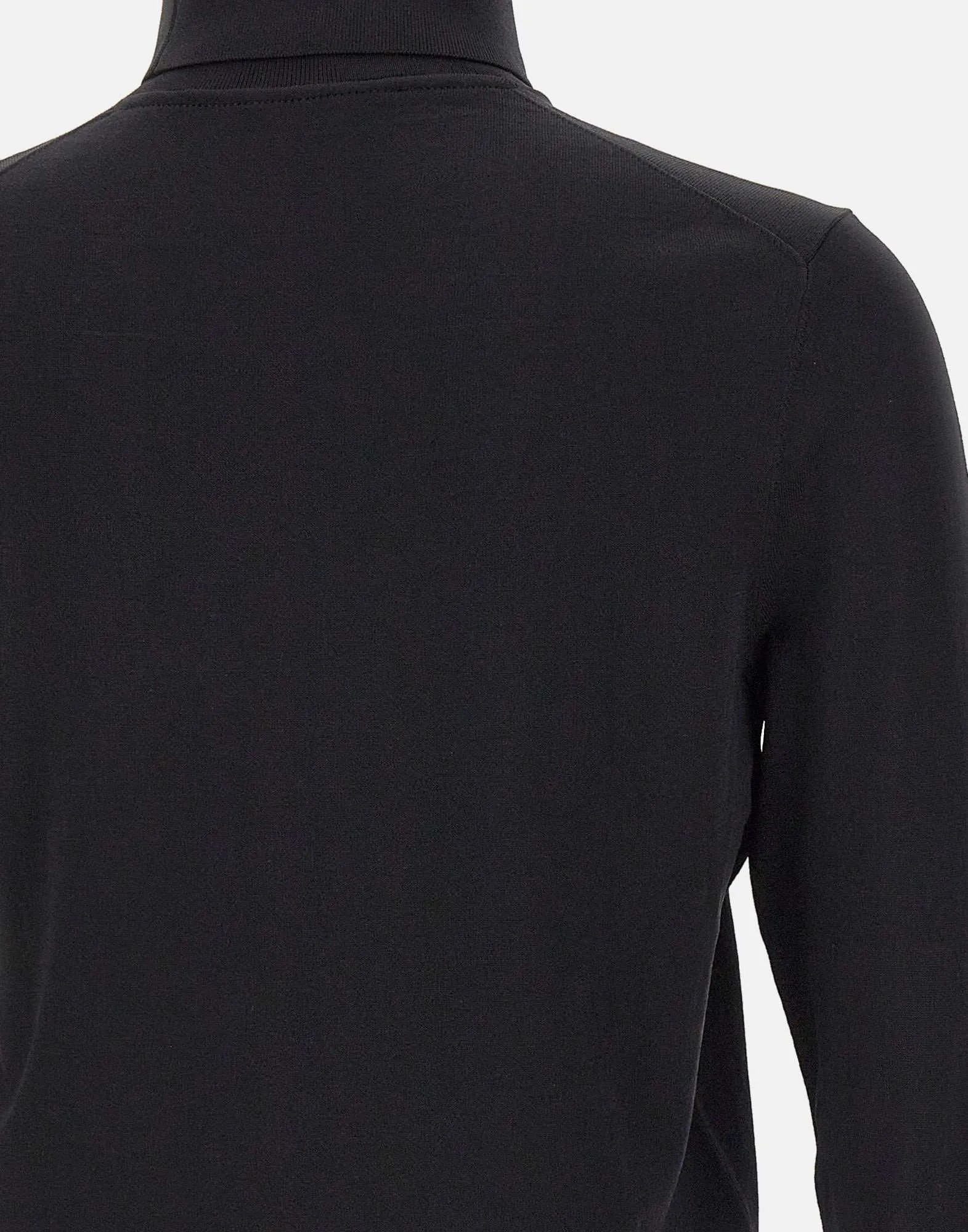 Men's Lightweight Black Turtleneck Sweater