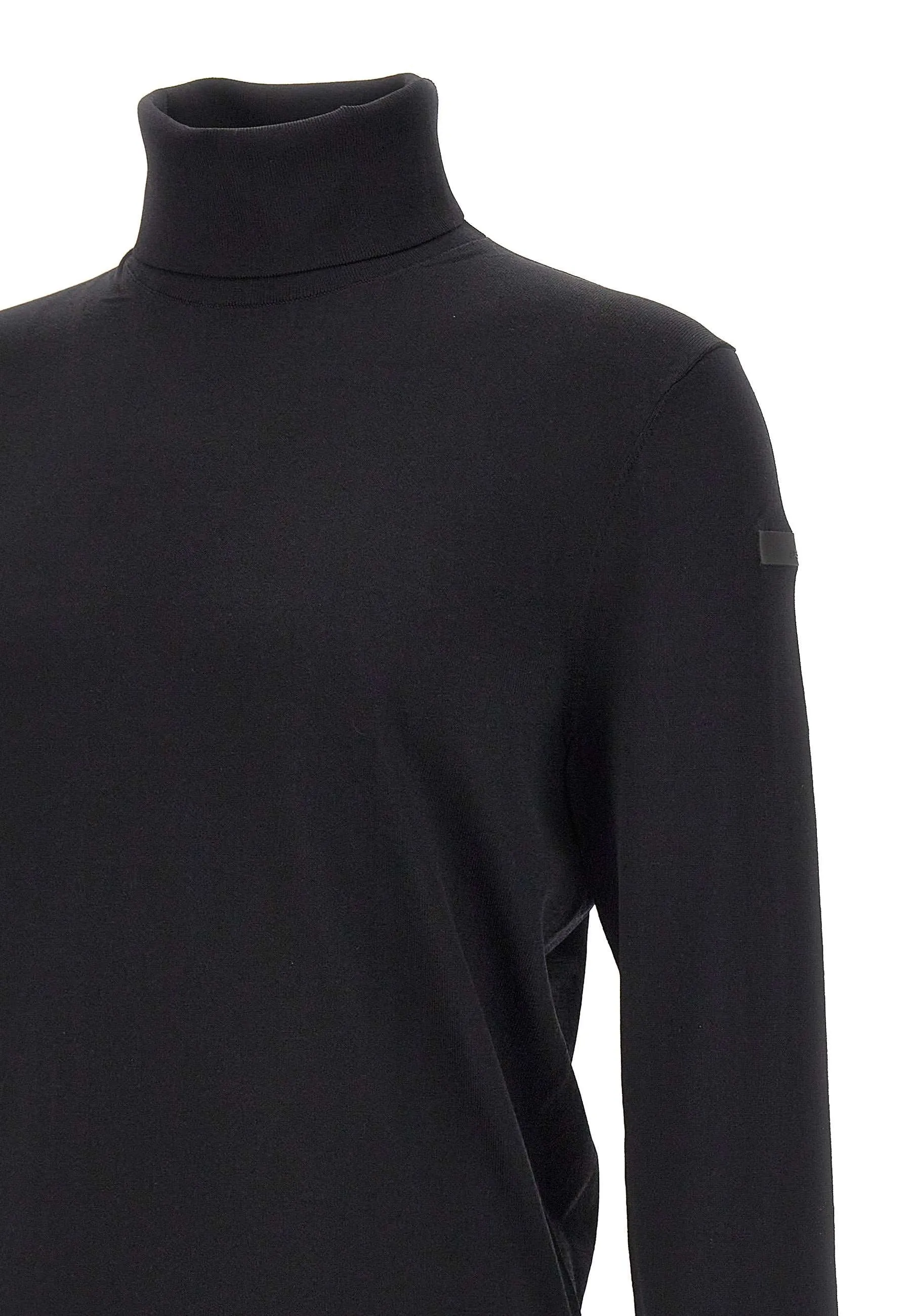 Men's Lightweight Black Turtleneck Sweater