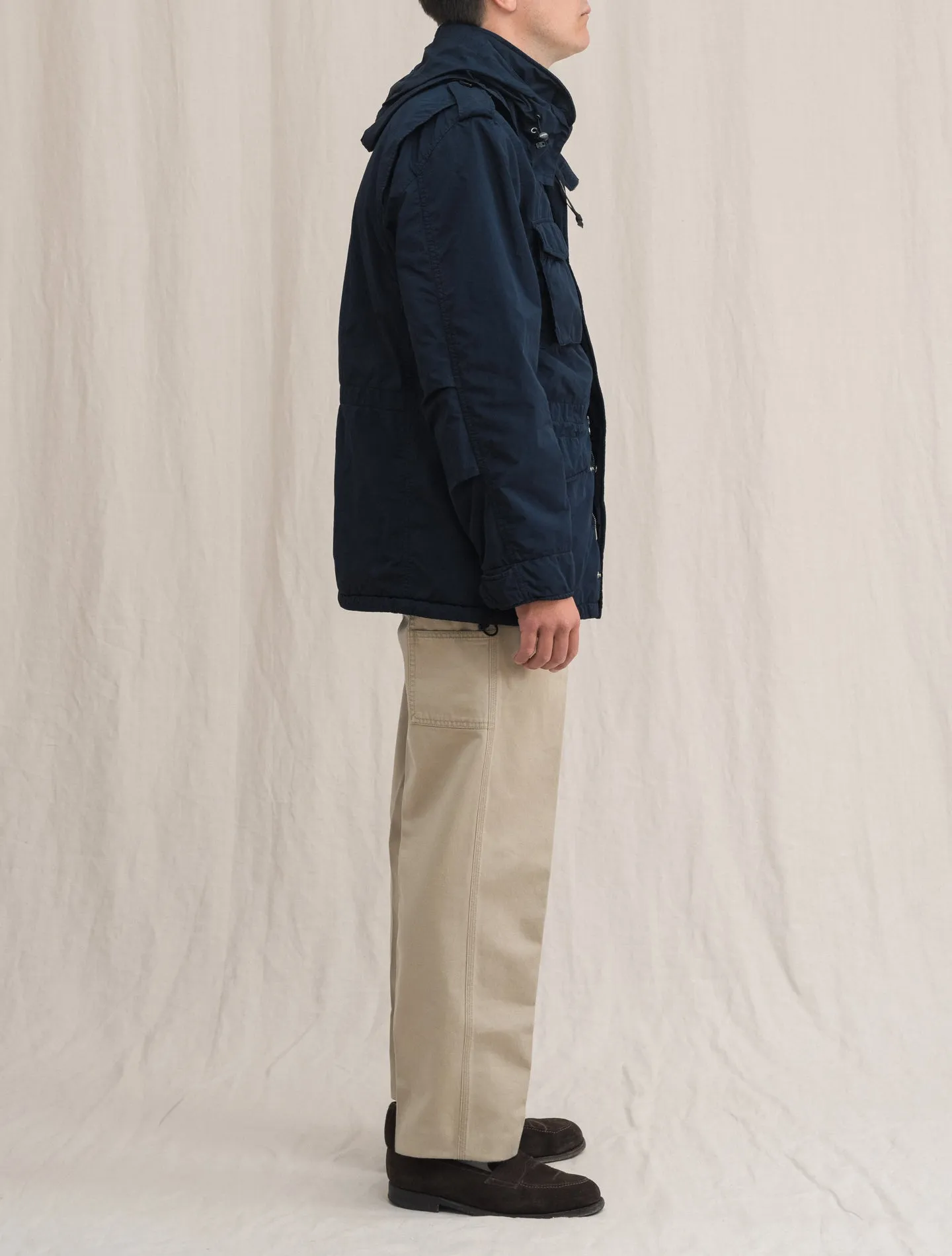 Newcamp Garment Dyed Nylon Field Jacket Navy