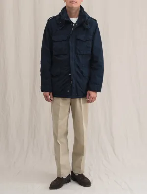 Newcamp Garment Dyed Nylon Field Jacket Navy