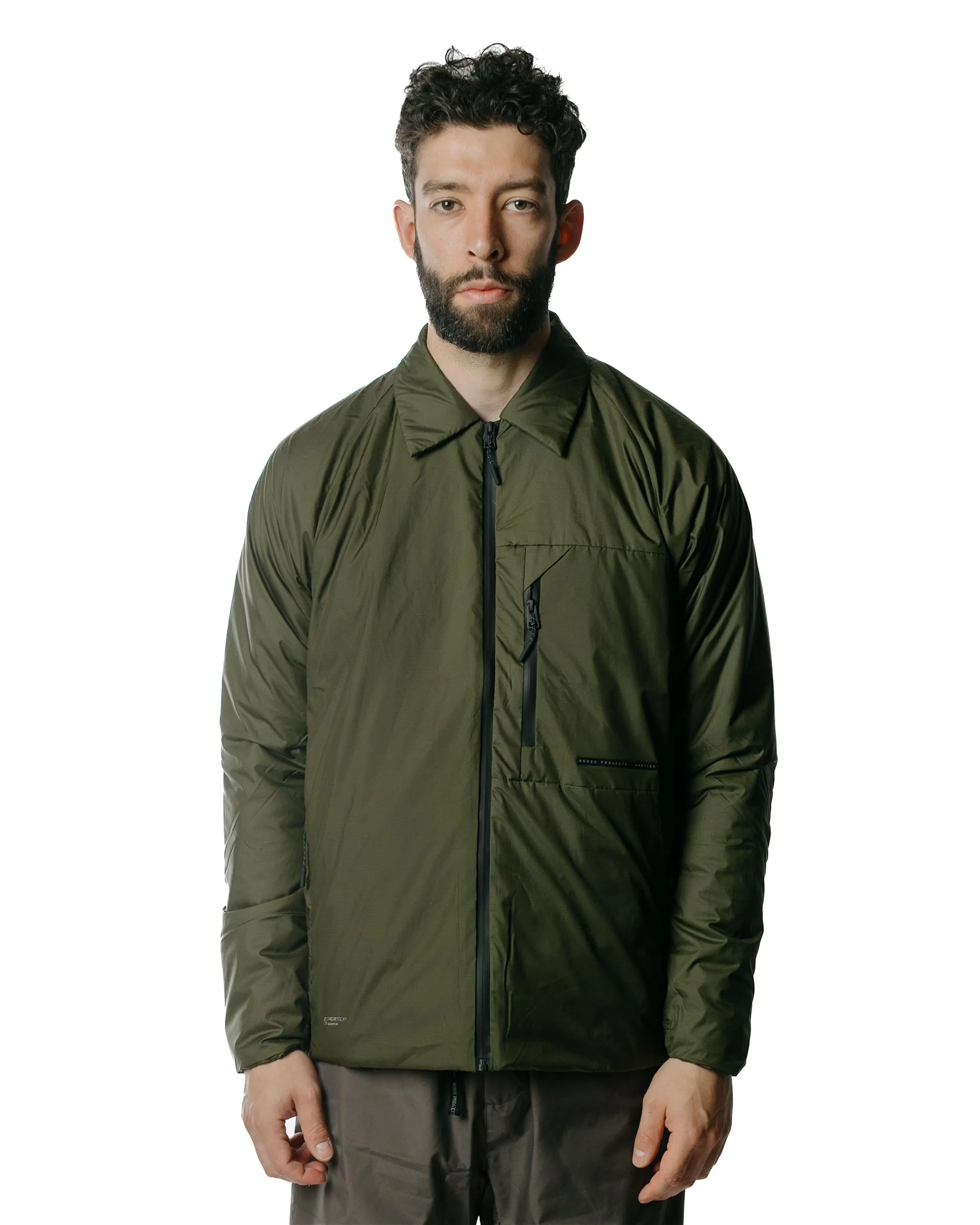 Norse Projects Pertex Quantum Midlayer Shirt Army Green